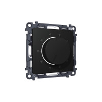 MA805710 Комплект механизма терморегулятора с датчиком для теплого пола с подсветкой 16A-250V ALFA Черный матовый QUANT AP8057, VM1381 AMBRELLA VOLT