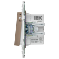 SKANDY Кнопка звонка с индикацией для отелей 10А SK-V17Sa песочный IEK