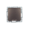 BRITE Розетка 1-местная с заземлением с защитными шторками и крышкой 16А IP20 РСбш10-3-БрТБ темная бронза IEK