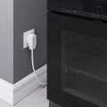 W1189201/ Комплект: розетка с вилкой для электроплиты 32А 250В, коробка в стену (белый)