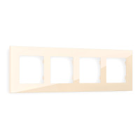 AF250304 Рамка ALFA Qubi Бежевый глянец 4-ая AMBRELLA VOLT