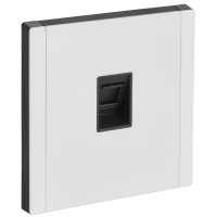 FORTE&PIANO Розетка компьютерная RJ45 кат.5E FP232M металл белый IEK