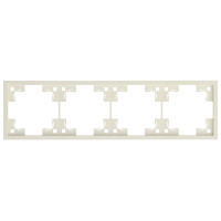 Четырехместная рамка, кремовый сатин (35840 MC)