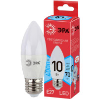 Лампа светодиодная Eco LED B35-10W-840-E27 B35 свеча 10Вт 4000К нейтр. бел. E27 Эра Б0032965
