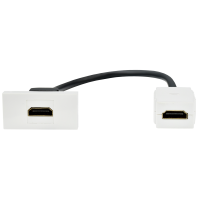 PRIMER РКМ-10-00-П Розетка HDMI M/M (1 модуль) белая IEK