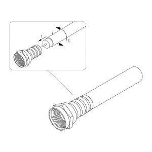 Разъем F RG-6 AB (03-008C) (уп.100шт) PROCONNECT 05-4003-4