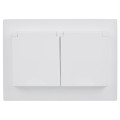 SKANDY Розетка 2-местная и крышкой 16А в сборе IP44 SK-R12W арктический белый IEK