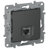 IEKETIKA Розетка компьютерная RJ45 категория 6 UTP 6712531 графит IEK