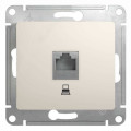 GLOSSA РОЗЕТКА компьютерная RJ45 кат. 5e, механизм, МОЛОЧНЫЙ GSL000981K