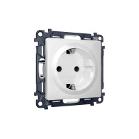 MA127010 Комплект механизма электрической розетки ALFA Белый матовый сз с шторками QUANT AP1270, VM141 AMBRELLA VOLT