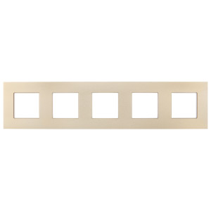 SKANDY Рамка 5-местная SK-F35Sh металл шампань IEK