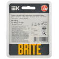 BRITE Рамка 1-местная РУ-1-2-Бр стекло песчаный RE IEK