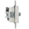 SKANDY Розетка двойная TV+SAT SK-A13W арктический белый IEK