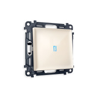 MA302020 Комплект механизма 1-кл выключателя с подсветкой 10000K ALFA Бежевый глянец QUANT AP3020, VM101, G17B AMBRELLA VOLT