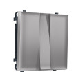 MS505010 Комплект механизма 3-кл выключателя SIGMA Сталь матовый 10A-250V QUANT PRO (SP5050, PR133)