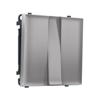 MS505010 Комплект механизма 3-кл выключателя SIGMA Сталь матовый 10A-250V QUANT PRO (SP5050, PR133)