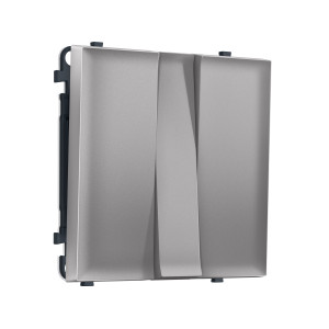 MS505010 Комплект механизма 3-кл выключателя SIGMA Сталь матовый 10A-250V QUANT PRO (SP5050, PR133)
