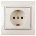 Розетка  Plano 1-206-02 16А IP20 250В 2P+E Schuko слоновая кость Intro Б0029846