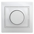 Светорегулятор Plano 1-401-01 поворотный 600Вт 230В IP20 белый Intro Б0027623
