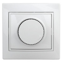 Светорегулятор Plano 1-401-01 поворотный 600Вт 230В IP20 белый Intro Б0027623