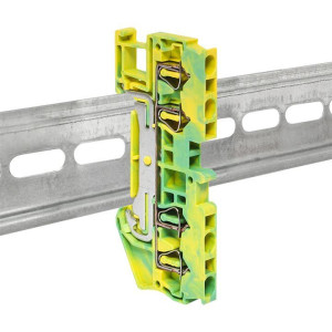 Колодка клеммная ST-2.5 земля пружинная EKF plc-jxb-st-2.5-pen