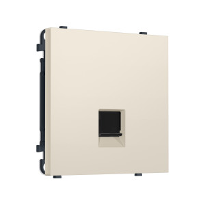 MS332005 Комплект механизма компьютерной розетки SIGMA Бежевый матовый RJ-45 экранированной с/ш QUANT PRO (SP3320, PR185)