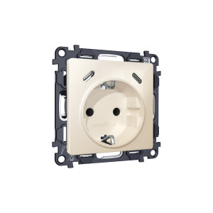 MA310510 Комплект механизма электрической розетки 2USB СC 20W сз на винтовых зажимах 16A-250V ALFA Бежевый глянец QUANT AP3105, VM165 AMBRELLA VOLT