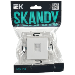 SKANDY Розетка компьютерная RJ45 кат.6 SK-K02W арктический белый IEK