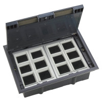 MultiDesk Люк на 24 модулей IP40 для фальшпола с монтажной коробкой, тип MDK10 MDK10124