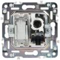 SKANDY Розетка двойная TV+RJ45 кат.5E SK-A14Bl черный IEK