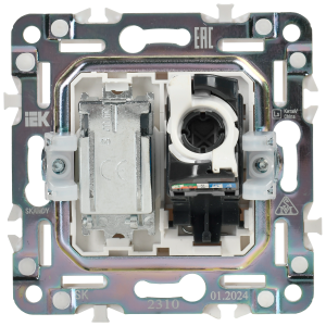SKANDY Розетка двойная TV+RJ45 кат.5E SK-A14Bl черный IEK