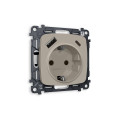 MO370010 Комплект механизма электрической розетки OMEGA Серо-бежевый матовый 2USB AC 20W быстрая зарядка сз QUANT OP3700, VM160 AMBRELLA VOLT