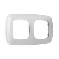 OF140402 Рамка OMEGA Ecta Серебро глянец 2-ая AMBRELLA VOLT