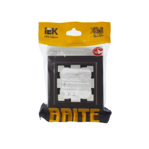 BRITE Рамка 1-местная IP44 РУ-1-БрТБ-44 темная бронза IEK