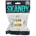 SKANDY Аудиорозетка 4-местная SK-A01W арктический белый IEK