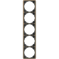 Рамка 5 постов Jung CD 500, бронзовый, CD585GB