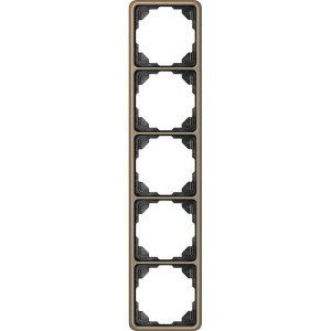 Рамка 5 постов Jung CD 500, бронзовый, CD585GB