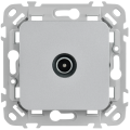 FLITE Розетка TV экранированная оконечная тип M РТВм-1-1-1-ФлА алюминий IEK