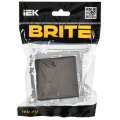 BRITE Выключатель 2-клавишный перекрестный 10А ВС10-2-3-БрТБ темная бронза IEK
