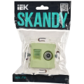 SKANDY Розетка двойная TV+RJ45 кат.6 SK-A15G мятный IEK