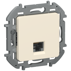 IEKINSPIRIA Розетка компьютерная RJ45 категория 5Е UTP 6738261 слоновая кость IEK