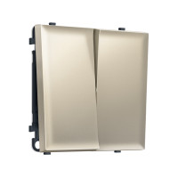 MS543020 Комплект механизма 2-кл проходного выключателя SIGMA Шёлк 10A-250V QUANT PRO (SP5430, PR120)