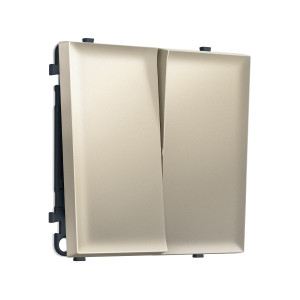 MS543020 Комплект механизма 2-кл проходного выключателя SIGMA Шёлк 10A-250V QUANT PRO (SP5430, PR120)