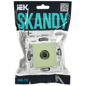 SKANDY Розетка TV оконечная SK-A12G мятный IEK