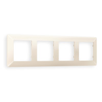 AF110304 Рамка ALFA Line Бежевый глянец 4-ая AMBRELLA VOLT