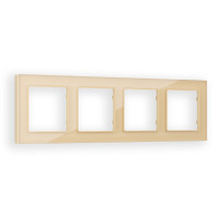 AF330604 Рамка ALFA Platos Шампань Стекло органическое 4-ая AMBRELLA VOLT