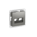 ATLASDESIGN НАКЛАДКА двойная для информационных функций типа Keystone, СТАЛЬ ATN000990