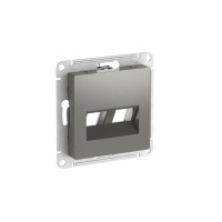 ATLASDESIGN НАКЛАДКА двойная для информационных функций типа Keystone, СТАЛЬ ATN000990