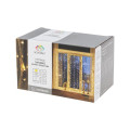 Гирлянда светодиодная Светодиодный Дождь 3х2м 240LED тепл. бел. 25Вт 230В IP20 эффект водопада провод прозр. Neon-Night 235-006