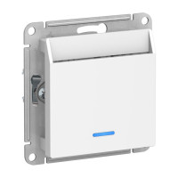 ATLASDESIGN ВЫКЛЮЧАТЕЛЬ карточный с подсветкой, 10А, без задержки отключения, механизм, БЕЛЫЙ ATN000167